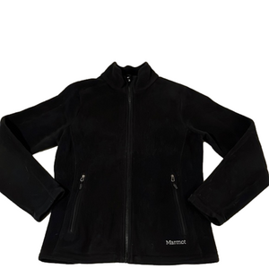 MARMOT black fleece zip up jacket, size SP, in good condition